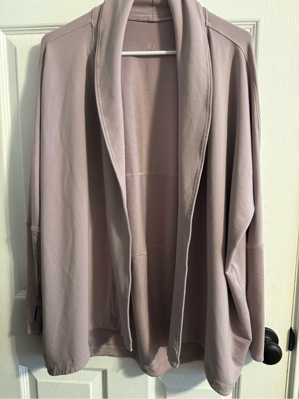 lululemon athletica Open-Front Shawl Collar Jacket in Mauve
